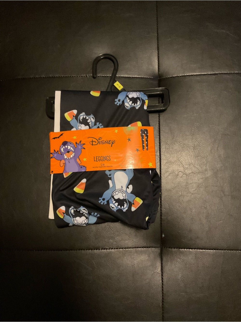 Disney Black & Blue Stitch Candy Corn Halloween Leggings